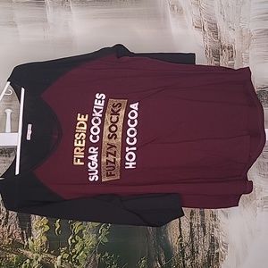 Maurices Womens 2X Shirt metallic shimmery fireside sugar cookies